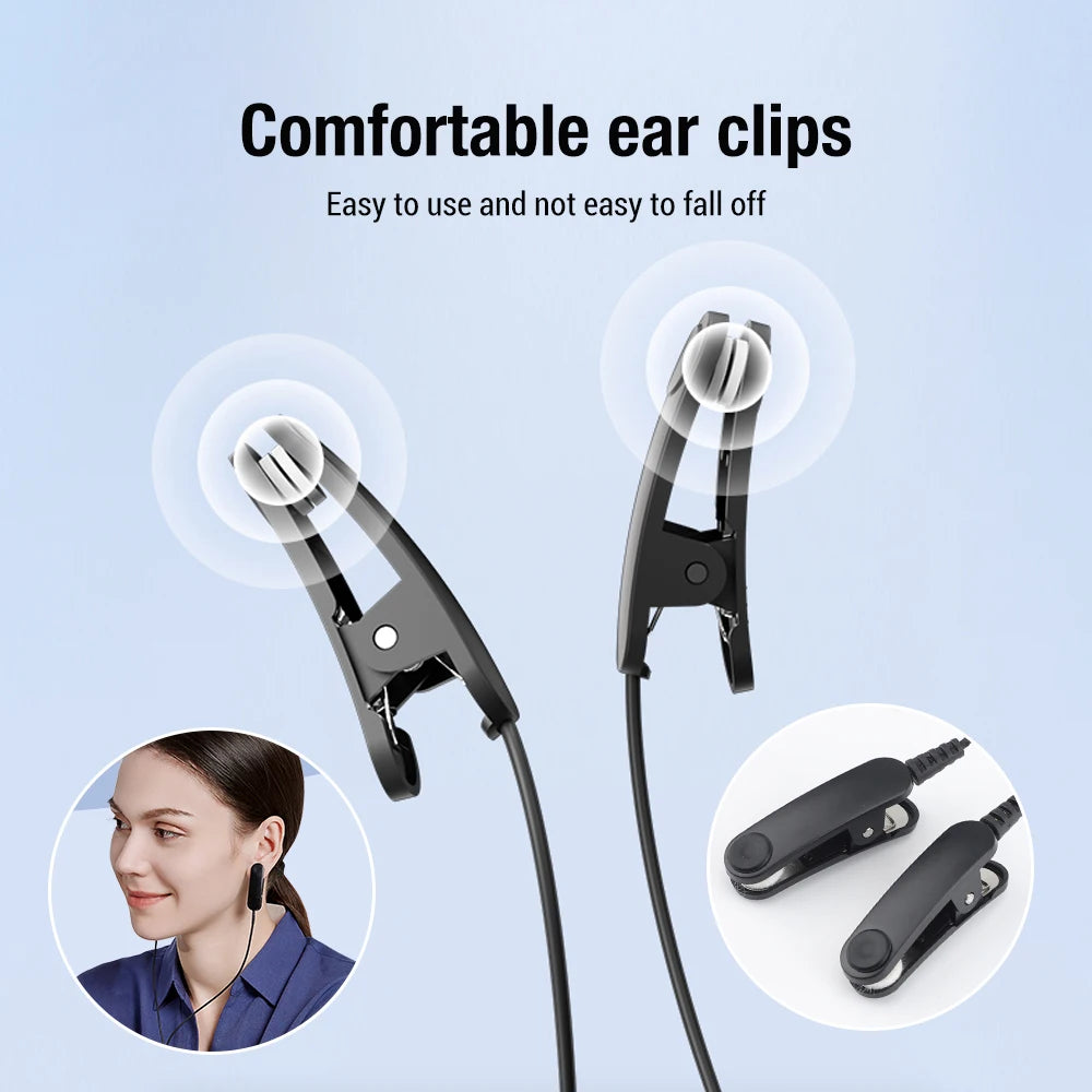 Sleep Aid Device CES Stimulation Therapy 1000mAh Ear Clip Type Anxiety Depression Fast Sleep Instrument Sleeper Therapy Insomnia