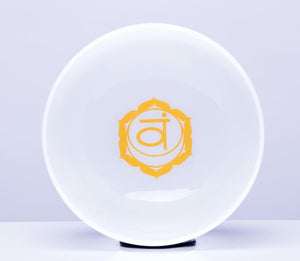 Chakra Design White Cryrstal Singing Bowls